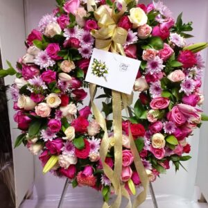 Pink Tribute wreath